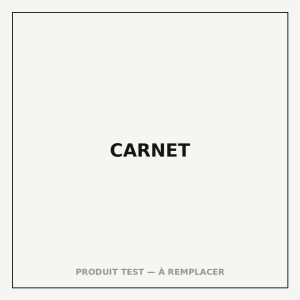 Carnet test (exemple)